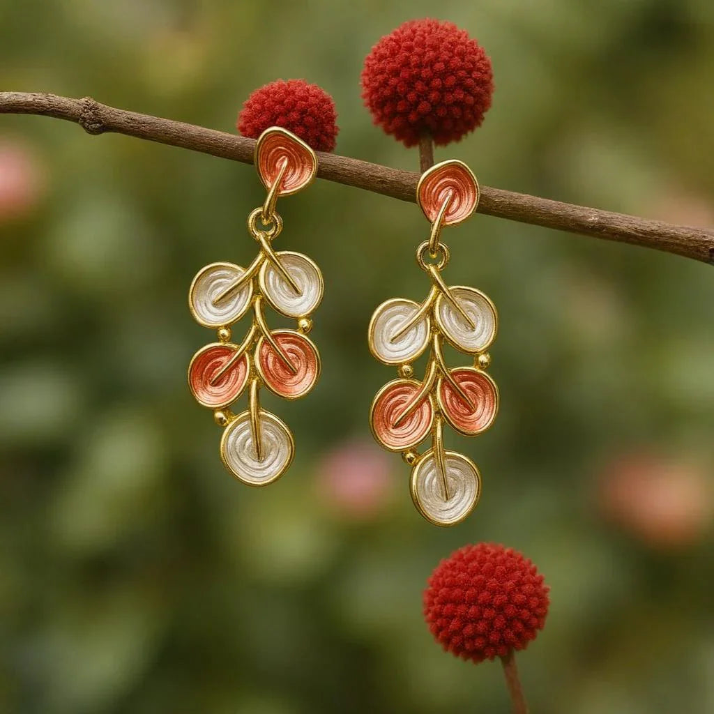 Premium Leaf Earrings Anti-Tarnish Design | AURVIA