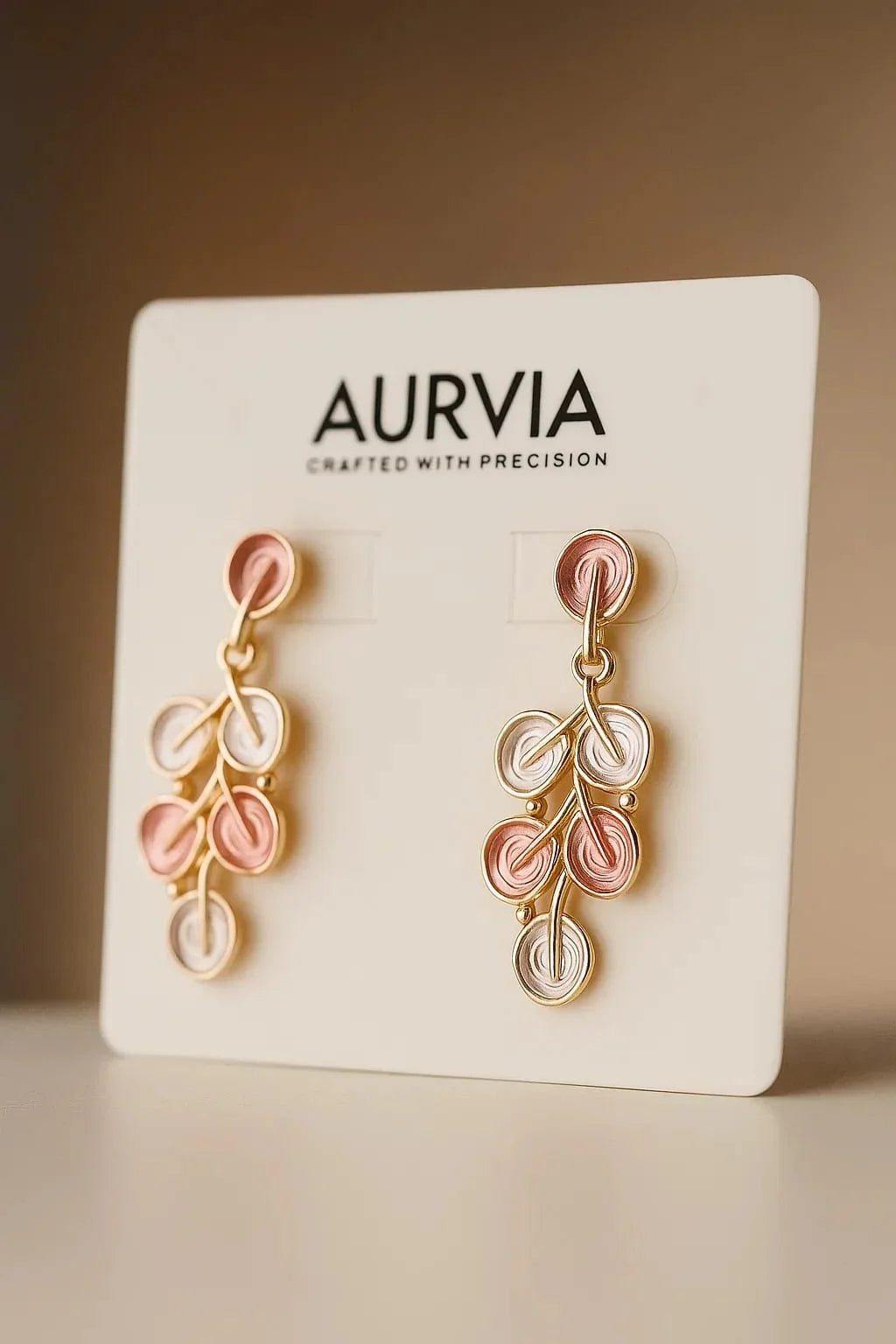 Premium Leaf Earrings Anti-Tarnish Design | AURVIA