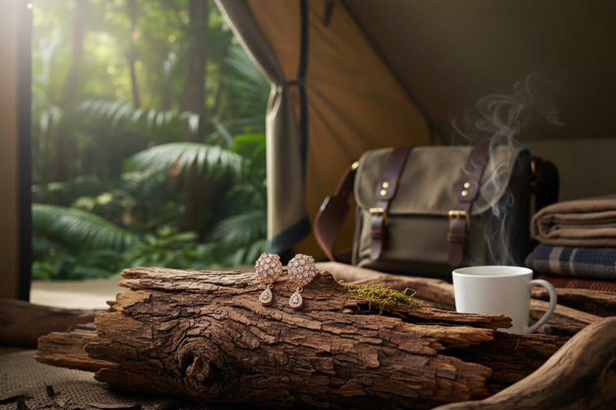 Professional Product Shot in Jungle Tent
